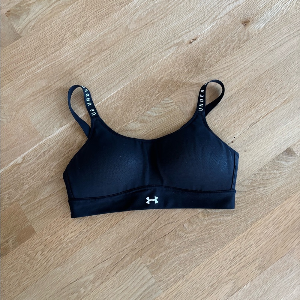 Under Armour Women's Black Sports Bra (heat gear)